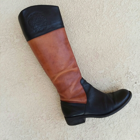 VINCE CAMUTO 2 Tone Riding Boots Size 6.5 - Picture 1 of 6